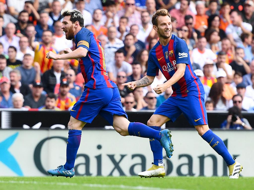 Lionel Messi und der FC Barcelona kamen gegen Valencia kurz ins Straucheln