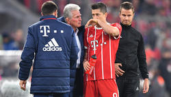 Robert Lewandowski und Jupp Heynckes arbeiteten 2017/18 gemeinsam beim FC Bayern
