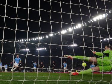 Ciro Immobile schoss Lazio im Hinspiel gegen die Bayern per Elfmeter zum Sieg.