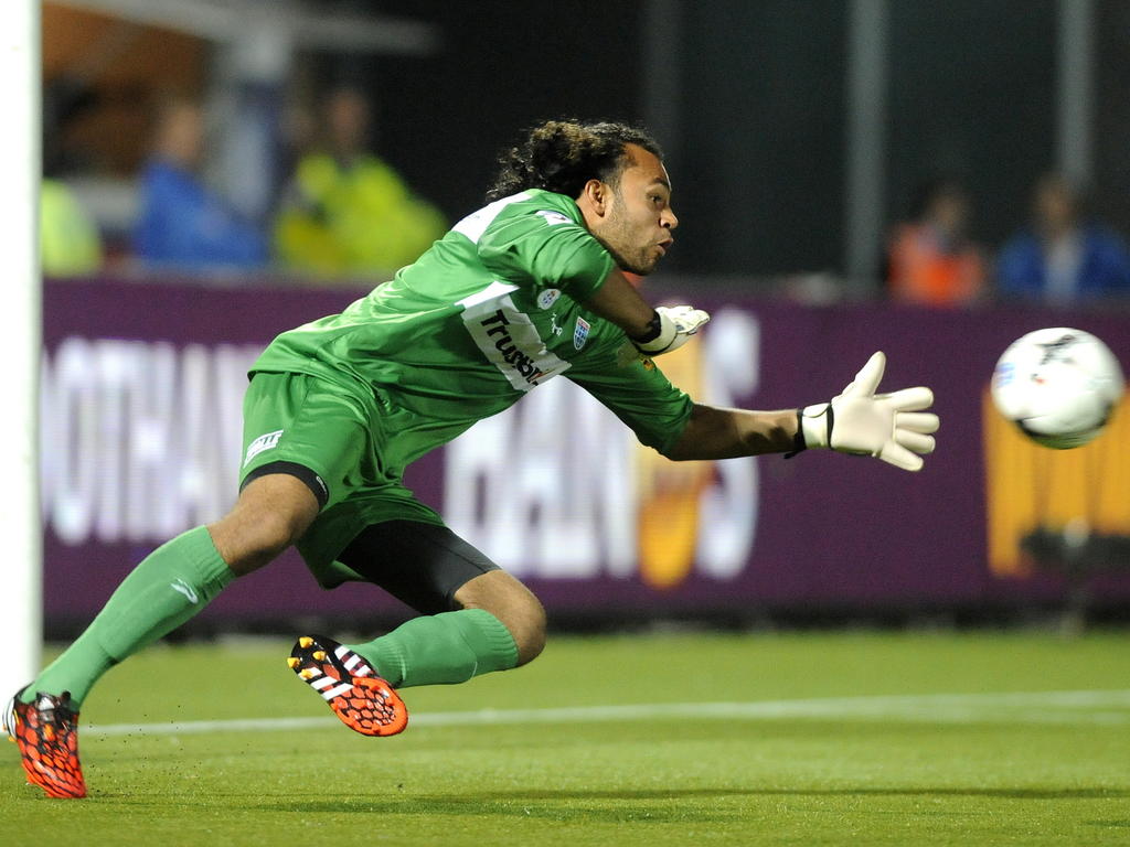 Warner Hahn moet in actie komen tijdens het competitieduel PEC Zwolle - PSV Eindhoven. (13-09-2014) Warner Hahn moet in actie komen tijdens het competitieduel PEC Zwolle - PSV Eindhoven. (13-09-2014)