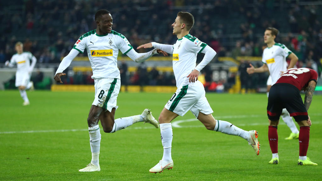 Alassane Pléa und Thorgan Hazard trafen für Borussia Mönchengladbach
