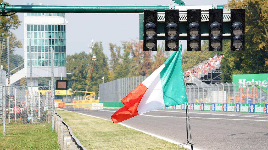 Die Startaufstellung zum Großen Preis von Italien