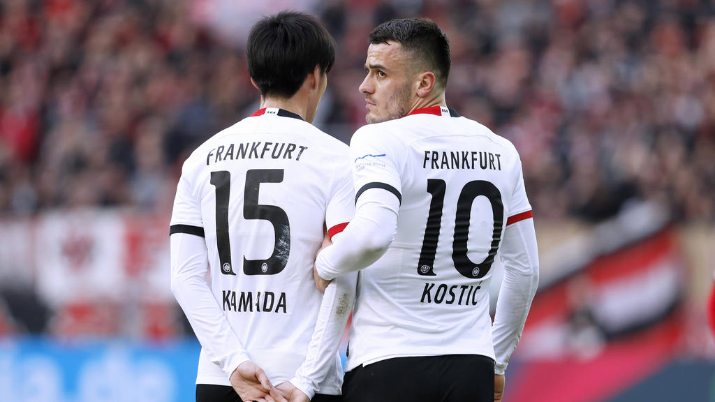 Kamada (l.) und Kostic sollen beide in Frankfurt bleiben