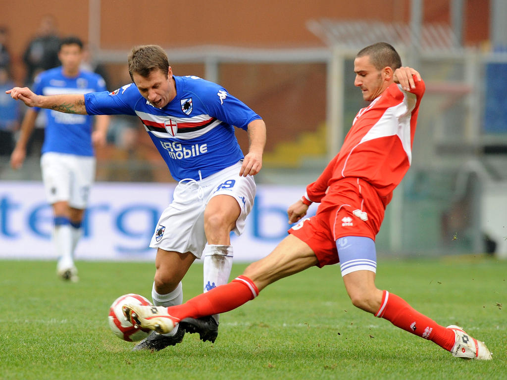 Cassano en el 2009 con la camiseta de la Sampdoria. (Foto: Getty)