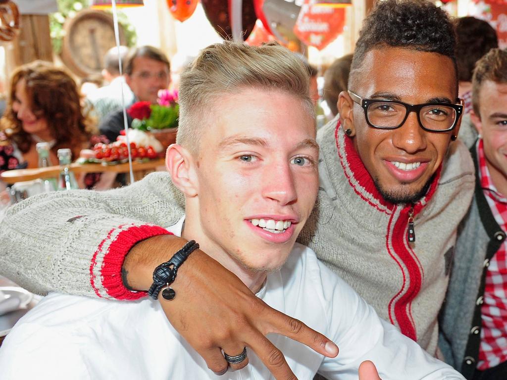Alte Bekannte: Jérôme Boateng und Mitchell Weiser spielten gemeinsam bei Bayern