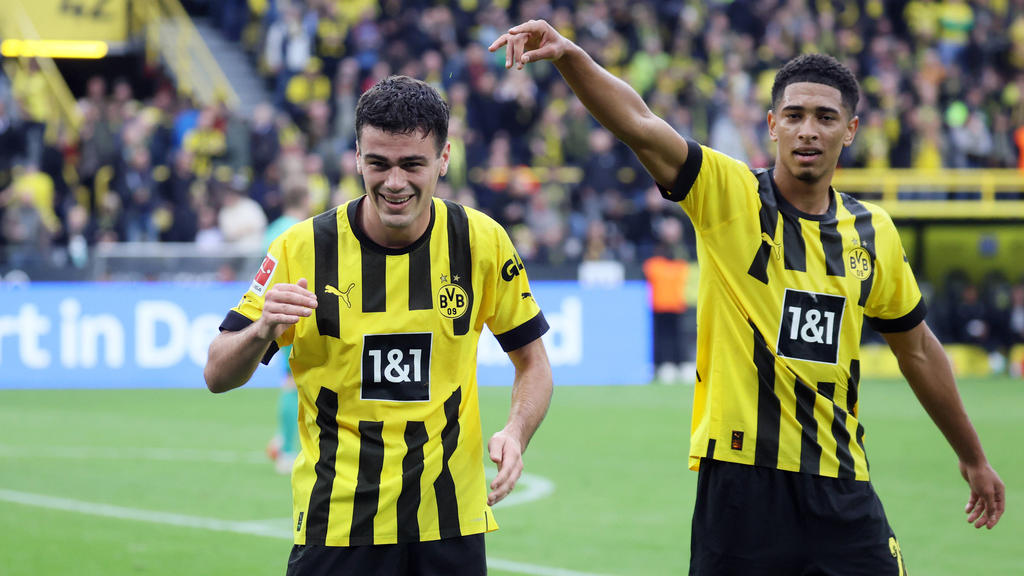 Giovanni Reyna (l.) ist beim BVB auf dem Weg zu seiner Bestform Giovanni Reyna (l.) ist beim BVB auf dem Weg zu seiner Bestform