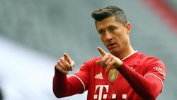 Robert Lewandowski vom FC Bayern jagt einen historischen Rekord