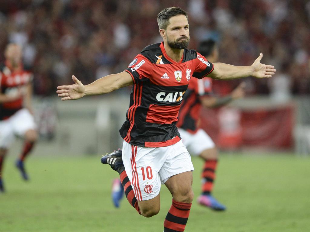 Diego celebra un gol con el Flamengo. (Foto: Getty)