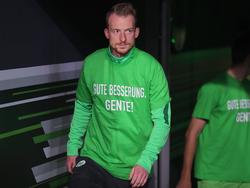 Die Spieler von Gentners Ex-Klub VfL Wolfsburg trugen spezielle T-Shirts