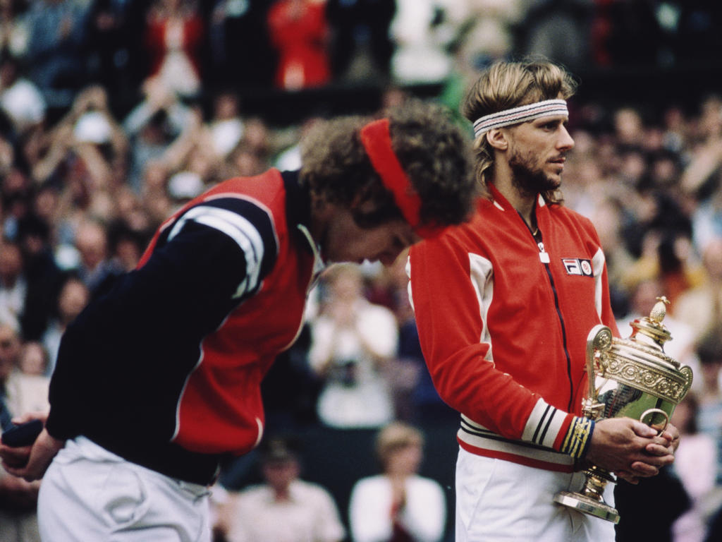 Zwei ungleiche Rivalen auf dem Tennis-Court: John McEnroe (l.) und Björn Borg Zwei ungleiche Rivalen auf dem Tennis-Court: John McEnroe (l.) und Björn Borg