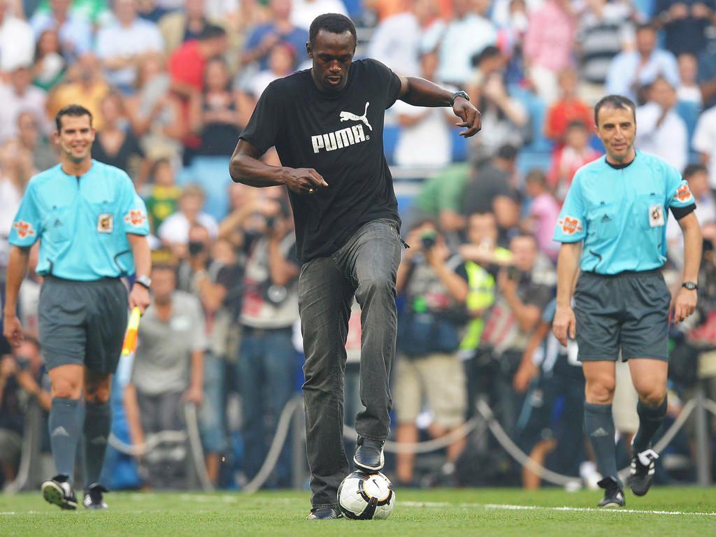 Usain Bolt will sein Talent mit dem Fußball unter Beweis stellen