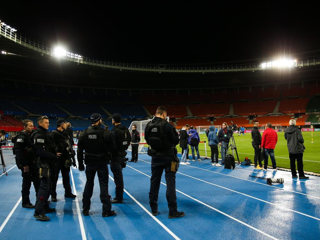 Erhöhte Polizeipräsenz beim Länderspiel Österreich gegen Israel
