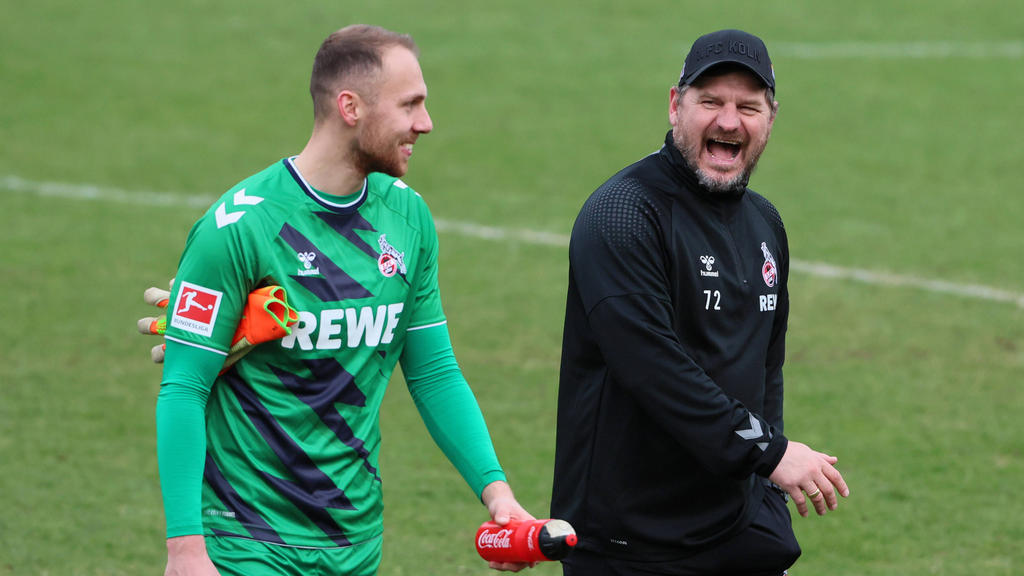 Marvin Schwäbe (l.) ist Stammtorhüter beim 1. FC Köln Marvin Schwäbe (l.) ist Stammtorhüter beim 1. FC Köln