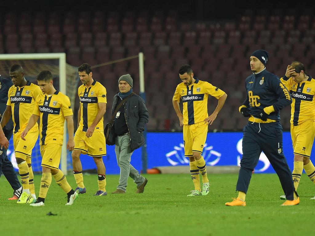 Hängende Köpfe beim FC Parma