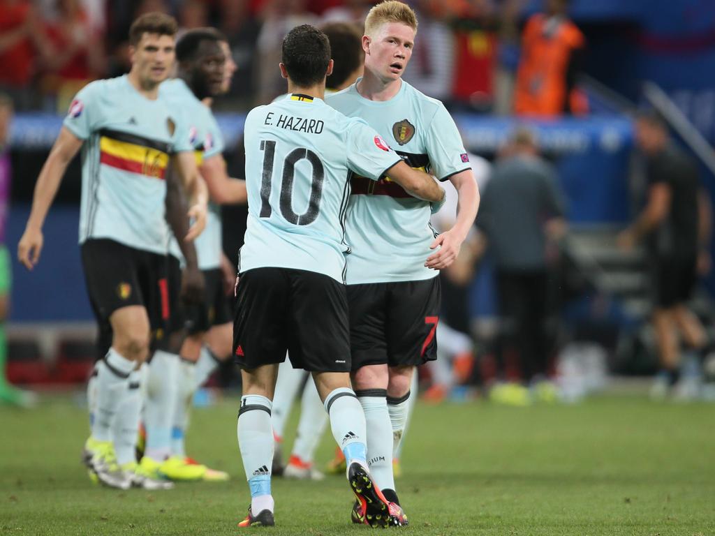 Noch nicht in Topform: Belgiens Starspieler Eden Hazard und Kevin De Bruyne