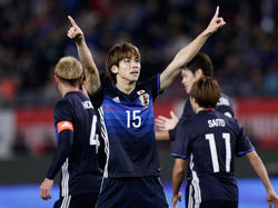 Yuya Osako traf zweimal bei Japans 4:0-Sieg gegen den Oman