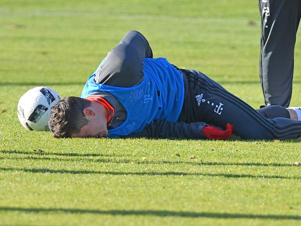 Robert Lewandowski verletzte sich beim Training des FC Bayern