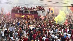 Die Roma-Fans feiern Europapokalsieg