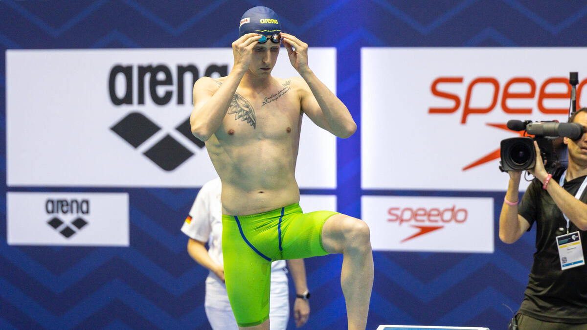Wellbrock ist im Becken und im Freiwasser am Start
