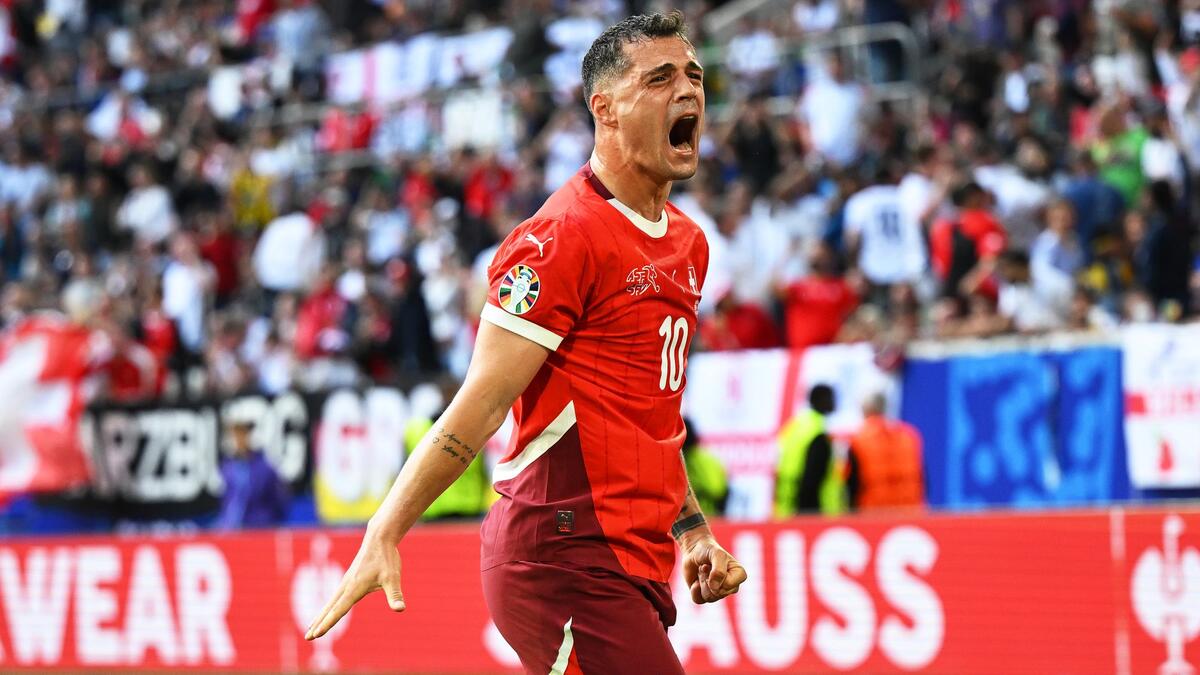 Der Schweizer Granit Xhaka spielte das EM-Viertelfinale wohl mit einer leichten Verletzung