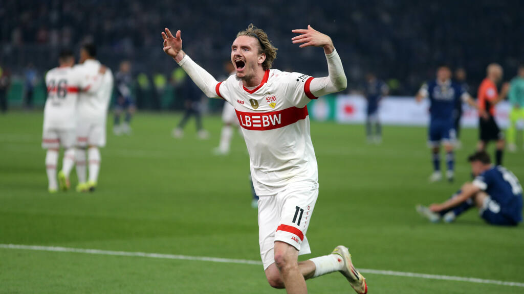 Nick Woltemade gewann mit dem VfB im Mai den DFB-Pokal Nick Woltemade gewann mit dem VfB im Mai den DFB-Pokal