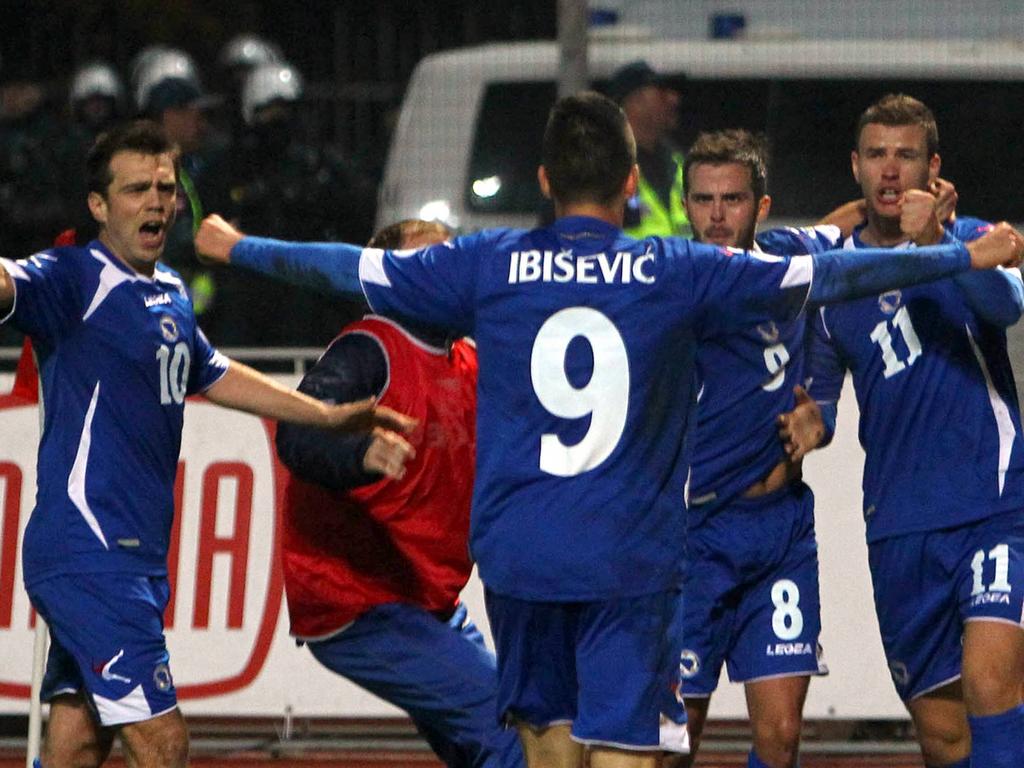 Mit seinem Treffer zum 1:0 wurde Vedad Ibisevic zum Volksheld