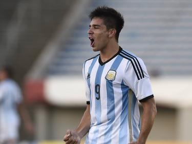 Giovanni Simeone anotó para Argentina a diez minutos del final. (Foto: Getty)