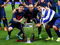 Mascherano y Messi, compañeros y amigos. (Foto: Getty)