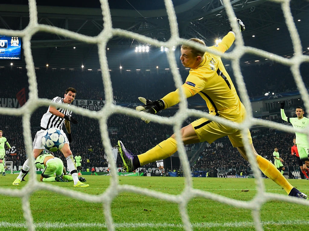 Mario Mandžukić erzielte das Siegtor für Juventus gegen Manchester City