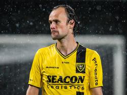 Niels Fleuren tijdens de competitiewedstrijd van VVV-Venlo tegen FC Dordrecht. (18-09-2015)