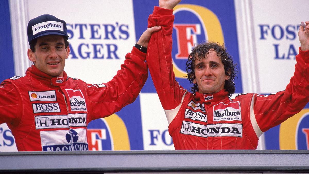Ayrton Senna und Alain Prost verband eine Rivalität Ayrton Senna und Alain Prost verband eine Rivalität