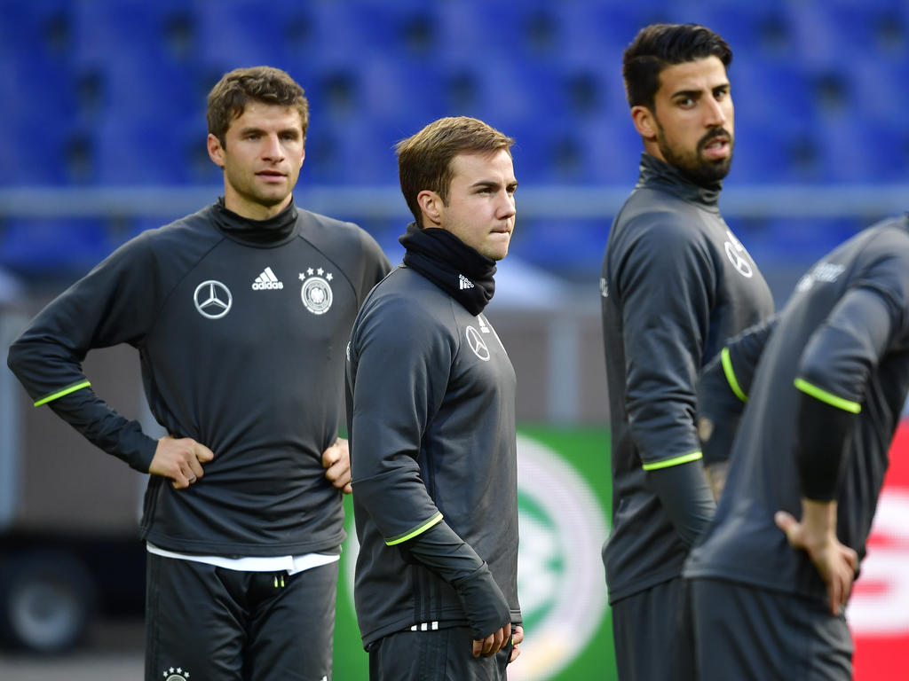 Müssen Thomas Müller, Mario Götze und Sami Khedira (v.l.n.r.) im DFB-Team zittern?