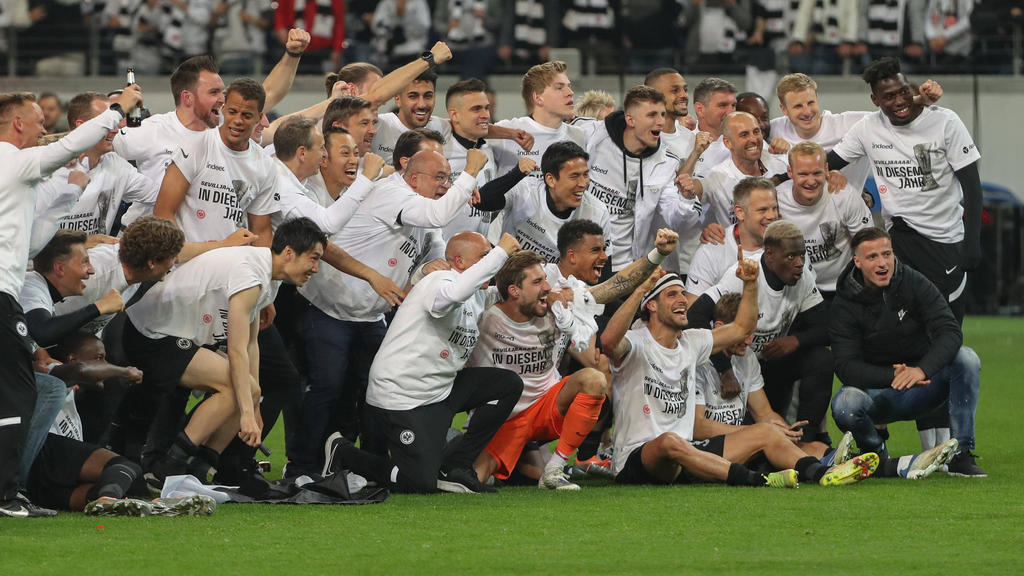 Eintracht Frankfurt feiert den Final-Einzug in der Europa League