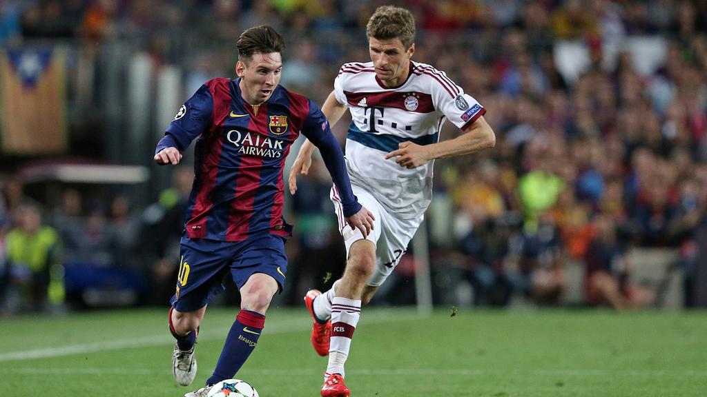 Thomas Müller hat gute und schlechte Erfahrungen mit Lionel Messi gemacht