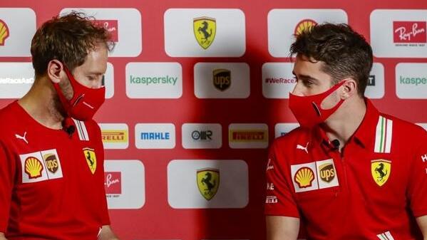 Sebastian Vettel und Charles Leclerc: Im Rennen war man sich nicht ganz grün ... Sebastian Vettel und Charles Leclerc: Im Rennen war man sich nicht ganz grün ...
