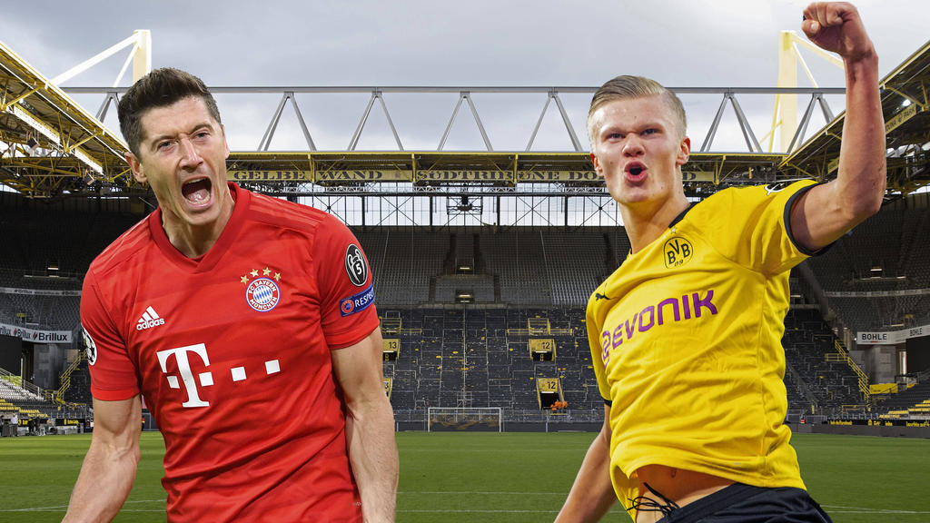Robert Lewandowski vom FC Bayern und BVB-Stürmer Erling Haaland sollen ins Real-Visier geraten sein