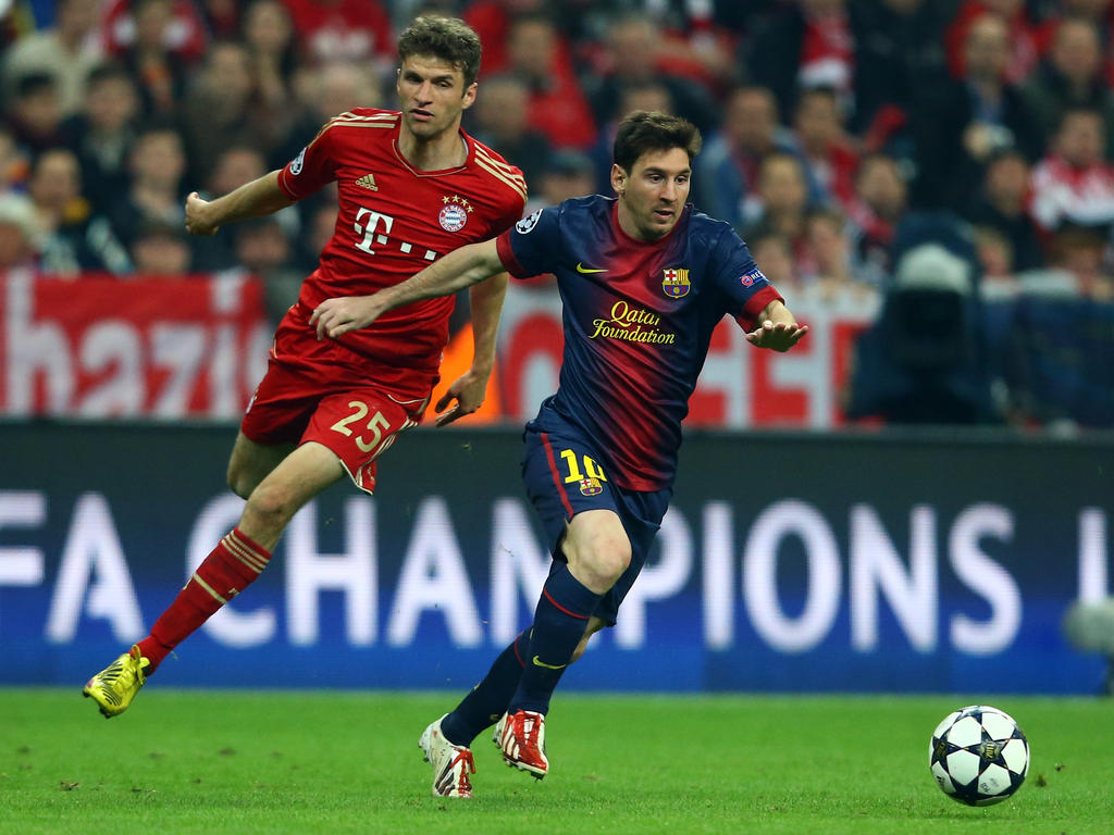 Wiedersehen im Halbfinale: Thomas Müller und Lionel Messi