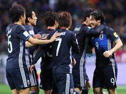 Die japanische Nationalmannschaft schlägt Afghanistan