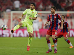 Suárez (izq.) completó una gran actuación frente al Bayern. (Foto: Getty)
