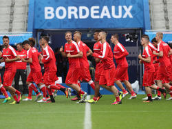 Das ÖFB-Team beim Abschlusstraining in Bordeaux