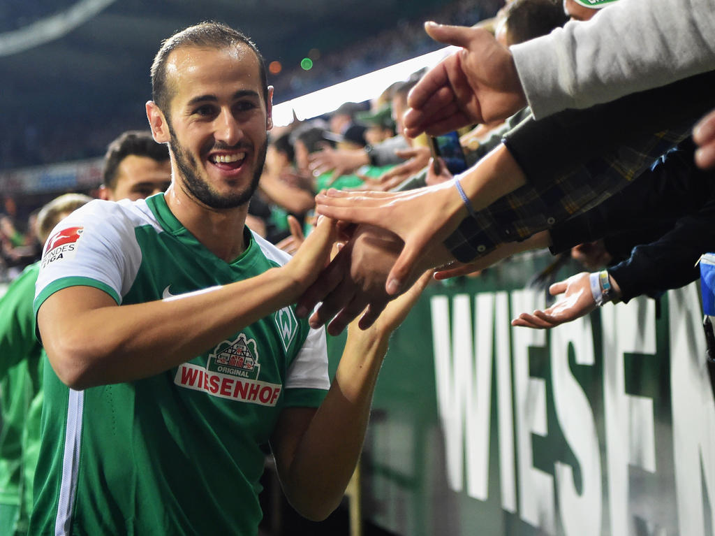 Alejandro tras un partido ganado con el Werder Bremen. (Foto: Getty)