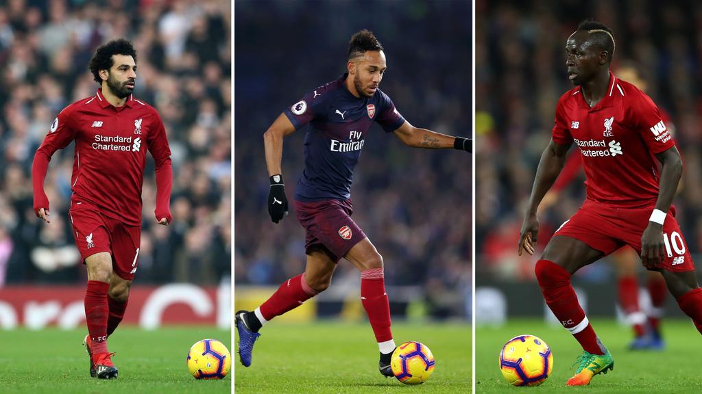 Salah und Aubameyang und Mané sind in der Endauswahl zum Fußballer des Jahres in Afrika