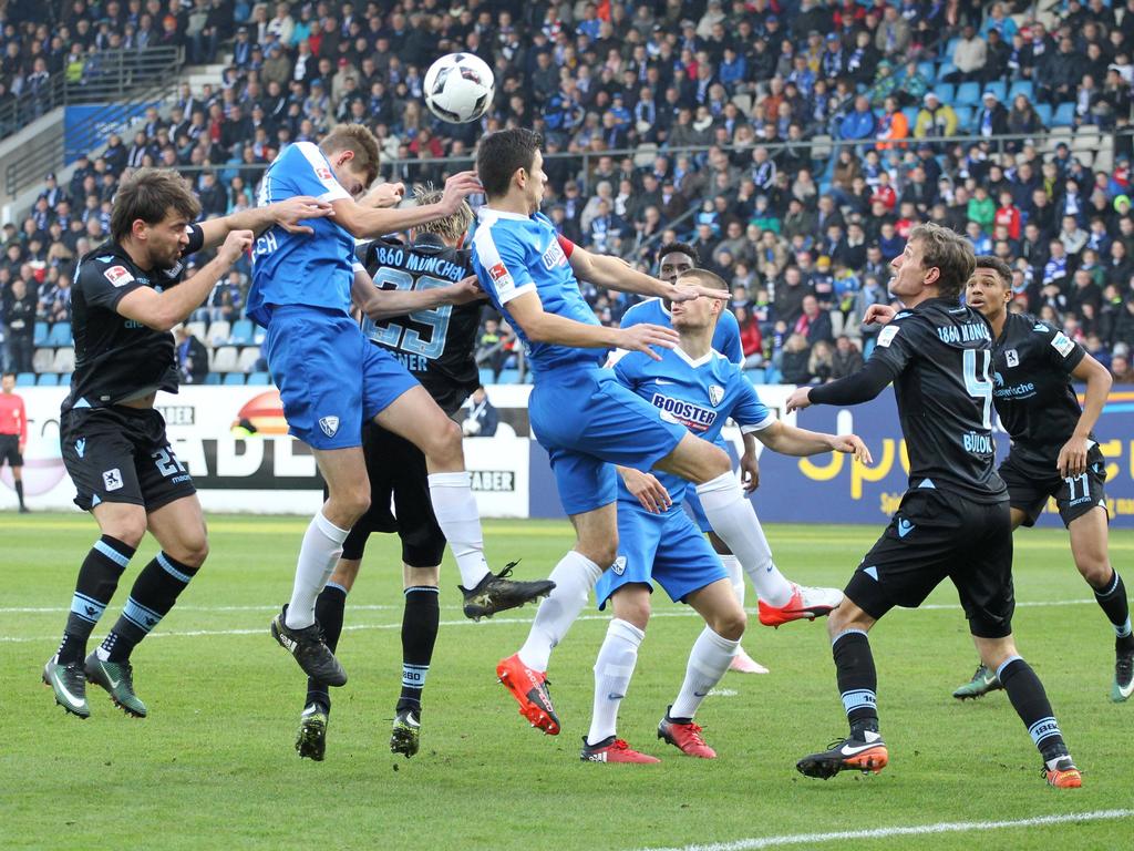 Viele Zweikämpfe lieferte sich der VfL Bochum mit dem TSV 1860 München