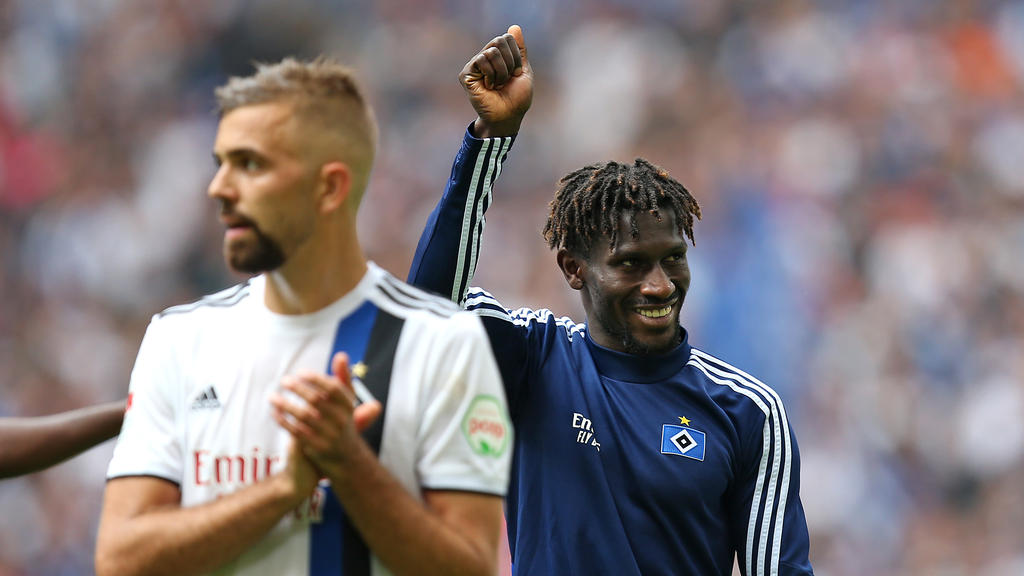 Bakery Jatta (r.) hat offenbar nichts mehr zu befürchten Bakery Jatta (r.) hat offenbar nichts mehr zu befürchten