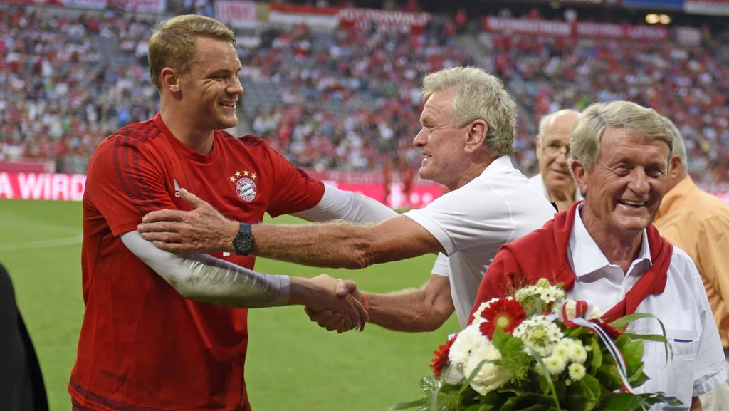 Legenden des FC Bayern unter sich: Manuel Neuer und Sepp Maier