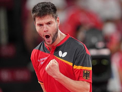 Dimitrij Ovtcharov sicherte gemeinsam mit Patrick Franziska die erste WM-Medaille