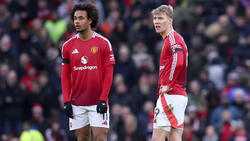 Stehen in Manchester vor dem Aus: Joshua Zirkzee und Rasmus Hojlund