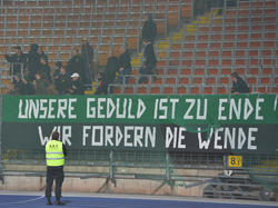 Die Fans von Wacker Innsbruck sind derzeit alles andere als entspannt