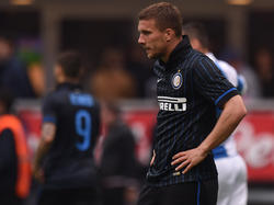 ...wirkt Lukas Podolski nach einem weiteren glücklosen Auftritt im Trikot von Inter Mailand.