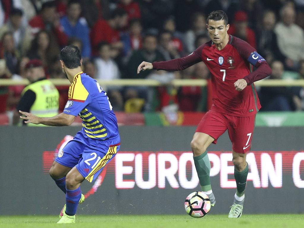 Cristiano Ronaldo, en el duelo ante Andorra. (Foto: Imago)